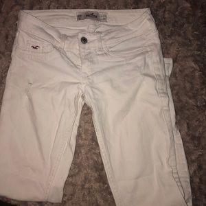 Hollister white jeans